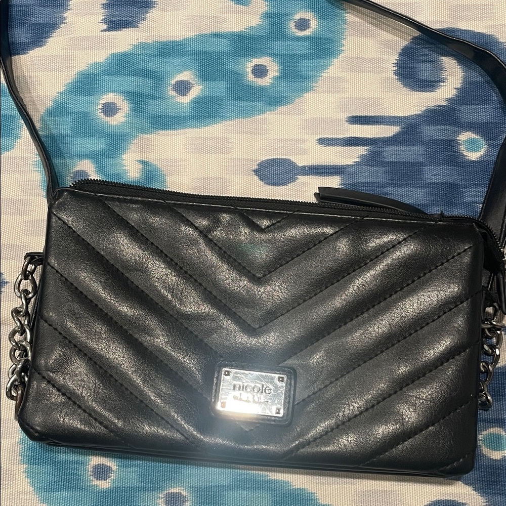 Black Quilted Crossbody Bag